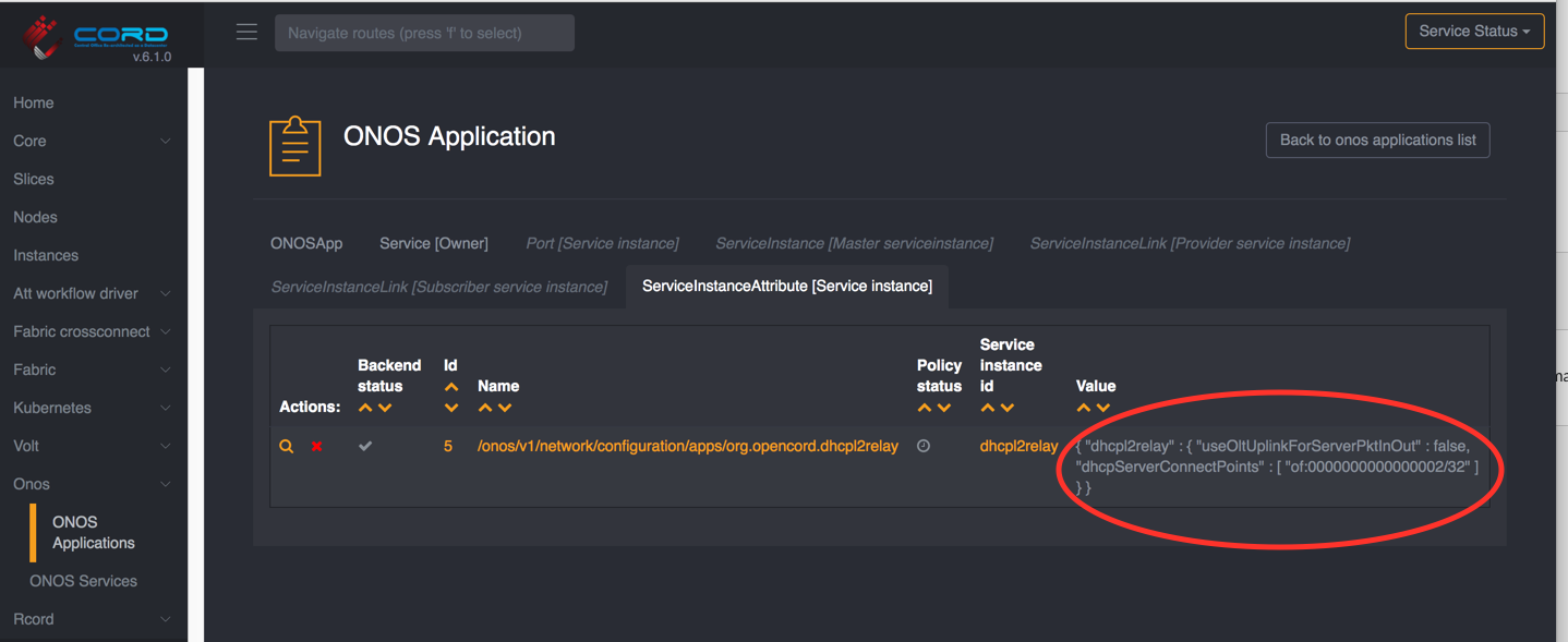 Relay app configuration